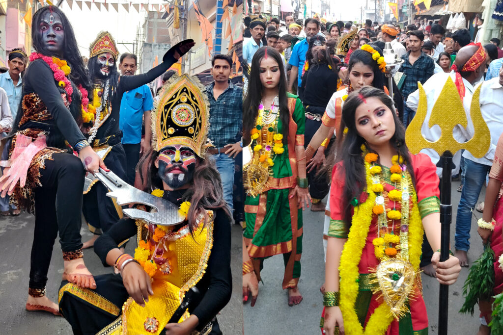 गोटेगांव ठकरानदाई मंदिर में चैत्र नवरात्रि के कलश स्थापना एवं नवमी के दिन जवारे विसर्जन केअवसर पर विभिन्न धार्मिक कार्यक्रमों का आयोजन