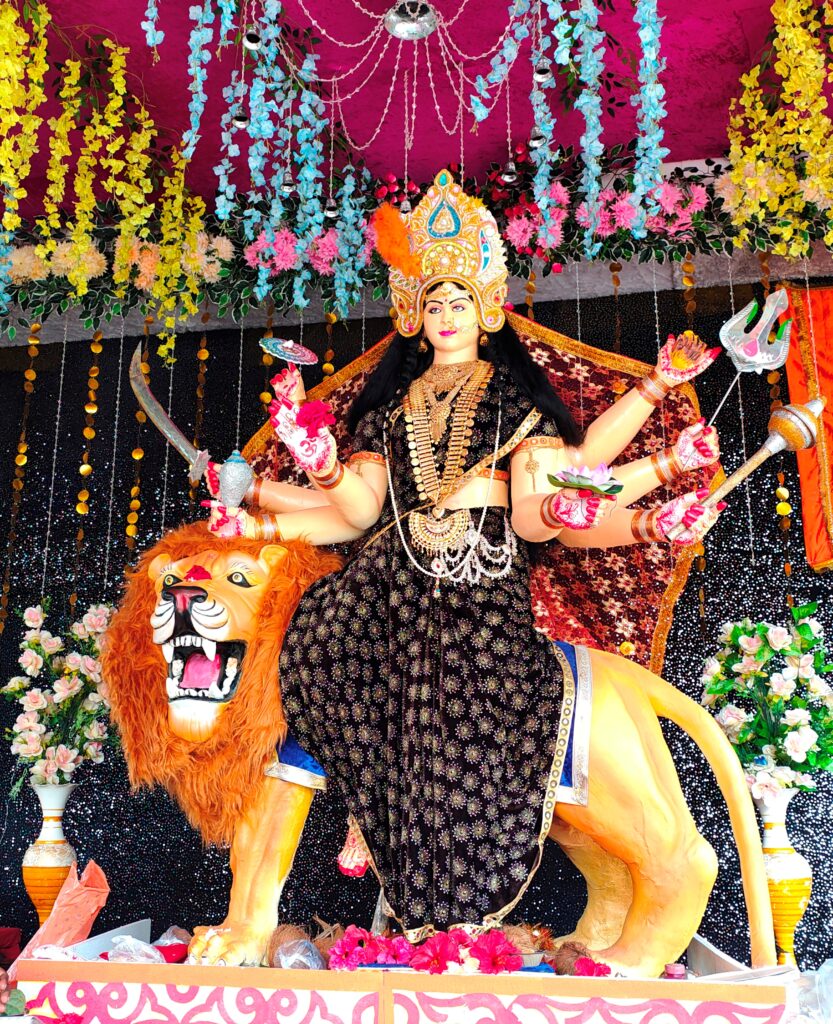 नवरात्रि के पावन अवसर पर ग्राम निवारी पान में स्थित नवयुवक दुर्गा मंडल द्वारा माता के नौ रूपों की दिव्यता ने बिखेरी भक्तिमय आभा