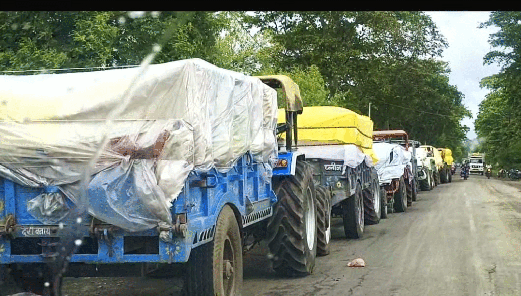 गोटेगांव के खरीदी केंद्रों पर अव्यवस्थाओं से किसान परेशान, यातायात हुआ प्रभावित; प्रशासन से अतिरिक्त व्यवस्थाओं और पुलिस बल की मांग।